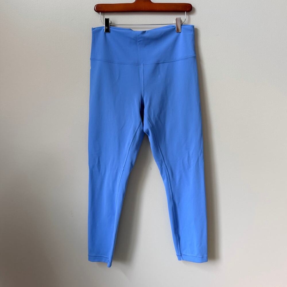Lululemon Wunder Train High-Rise Tight Everlux Leggings Water Drop Blue Size 12